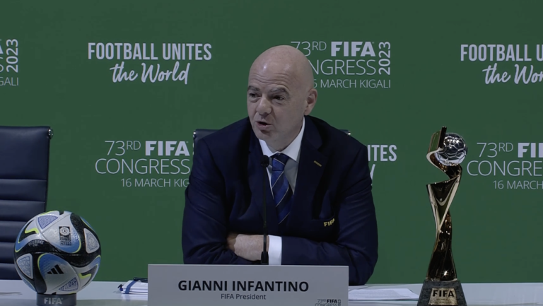 Infantino factors finger at a sceptical media who aren’t singing the corporate music