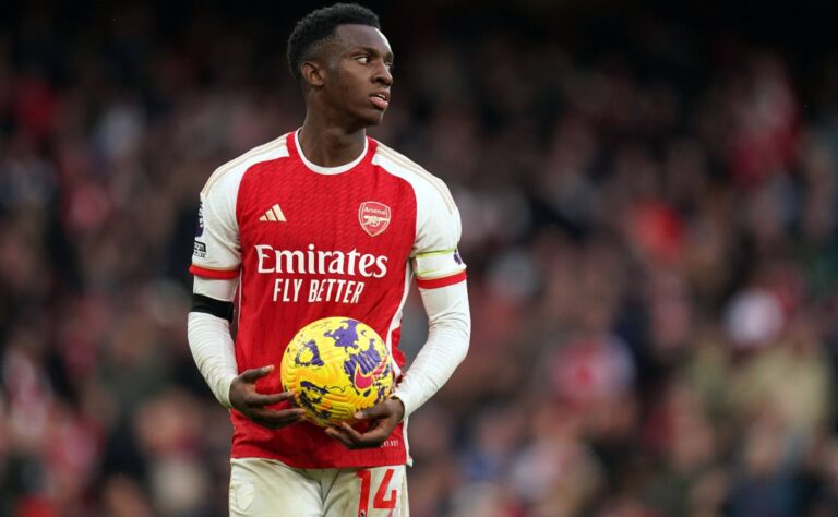 Nketiah nets first EPL hat trick as Arsenal thumps Sheffield Utd