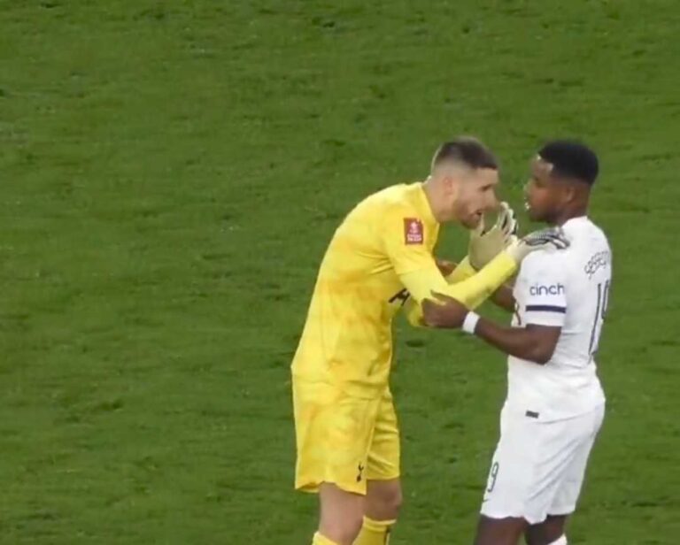 Video: Spurs keeper concerned in a heated spat with teammate after the sport final evening